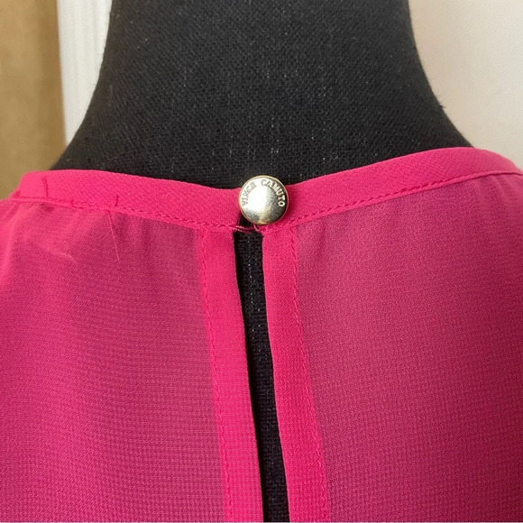 Vince Camuto pink snake print sleeveless blouse - Picture 6 of 12